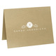 Scroll Initial Folded Shimmer Note Cards Image 1 of 2